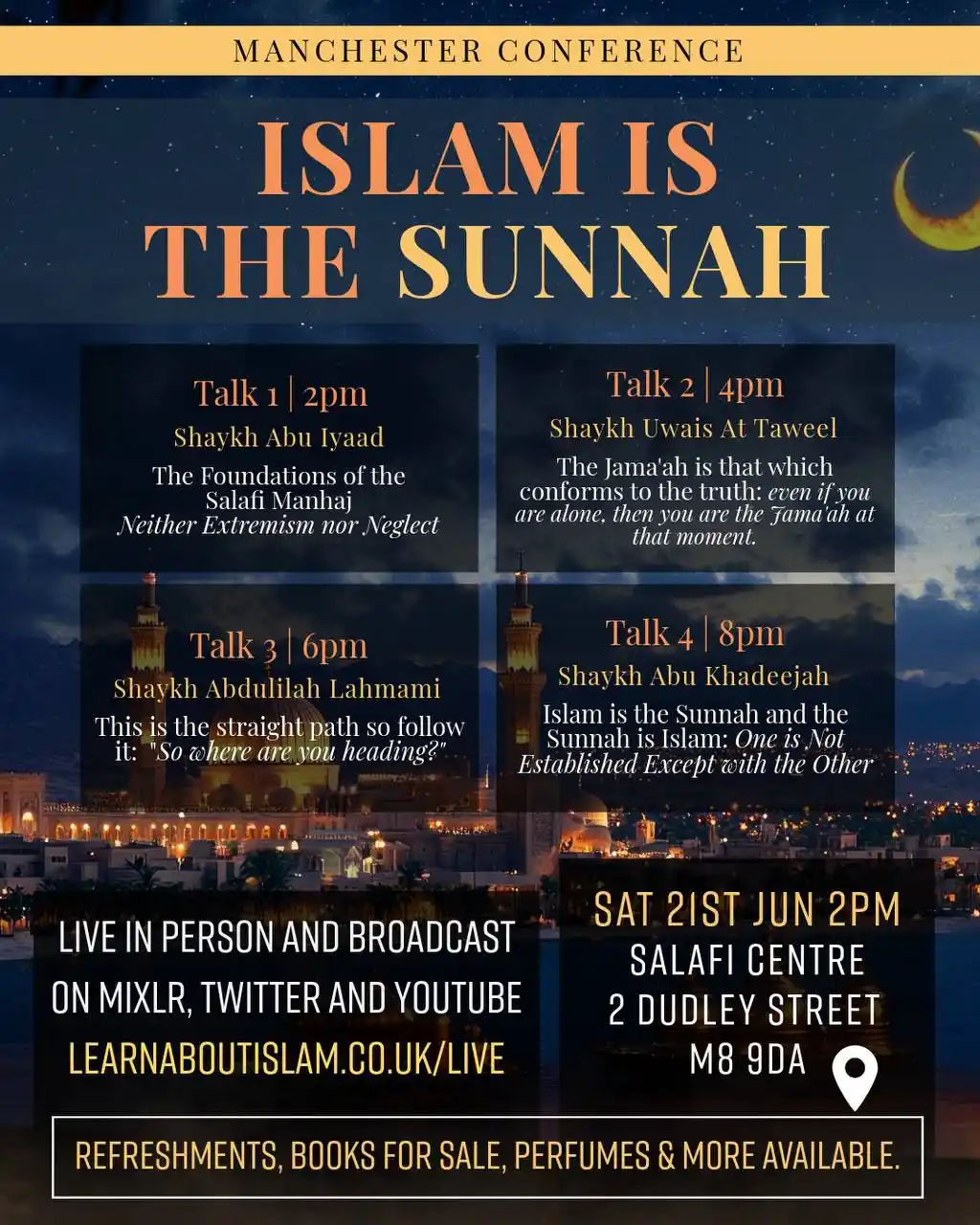 Image from Salafi Centre of Manchester : ๐โจ ๐๐๐ง๐๐ก๐๐ฌ๐ญ๐๐ซ ๐๐จ๐ง๐๐๐ซ๐๐ง๐๐ (๐๐ฉ๐๐๐ญ๐๐) ๐๐๐...