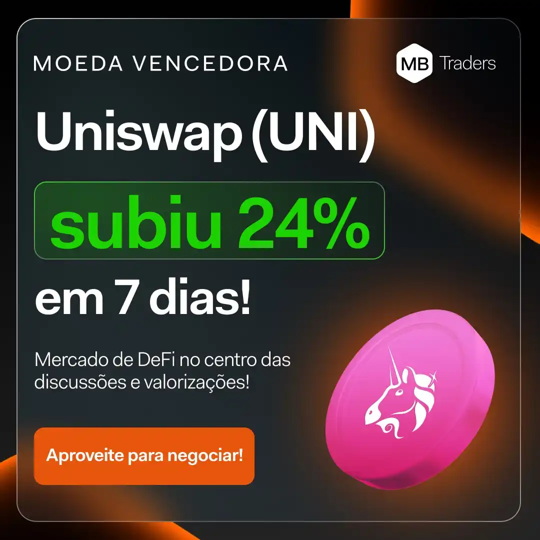 Image from MB Crypto | Daily News & Trading: *🔥 MOEDA VENCEDORA DA SEMANA: UNISWAP!* 24% de valorização trouxe UN...