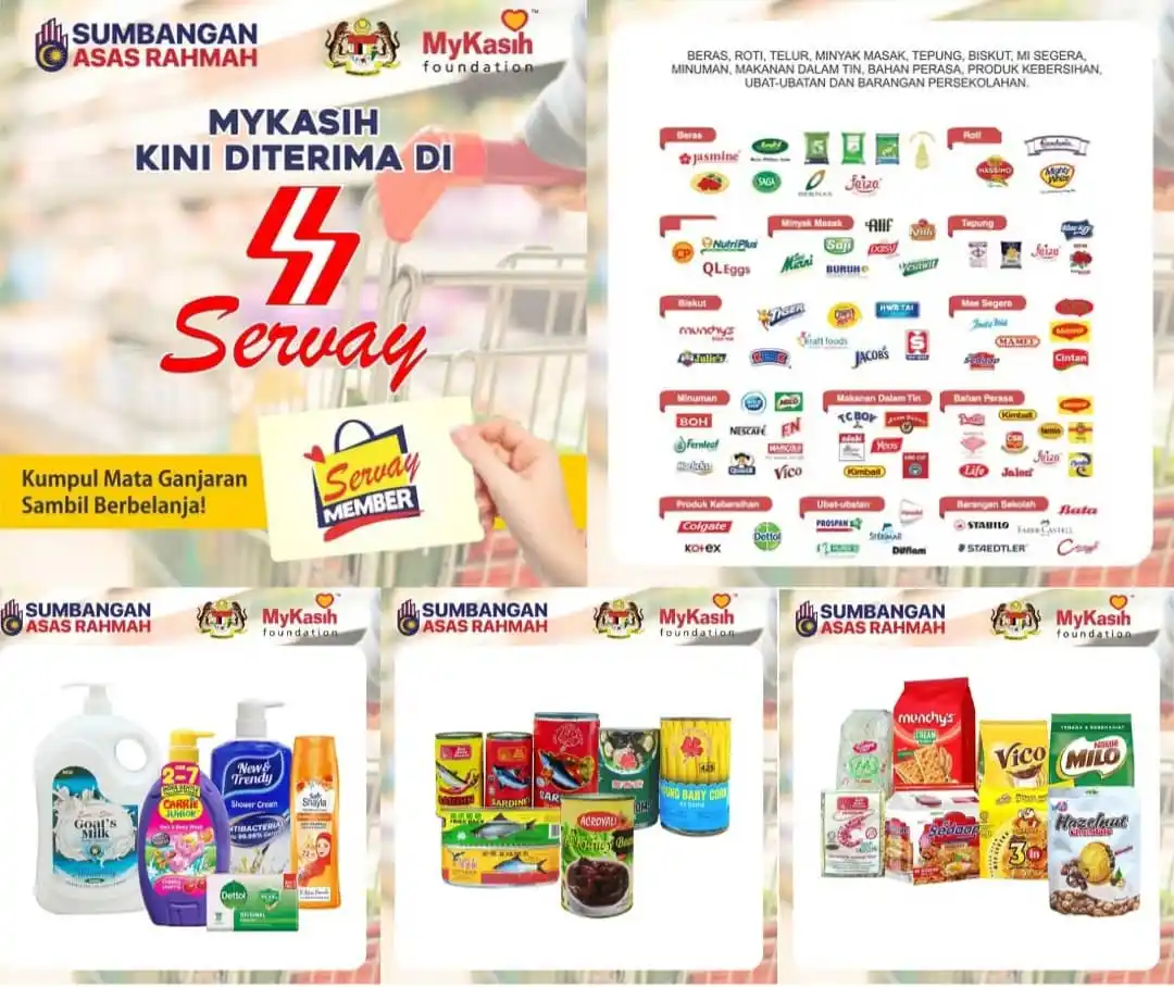 Image from Servay Evergreen Putatan: 🛒 MyKasih di Servay – Lebih Pilihan, Lebih Jimat! 🎉 Gunakan dana My...