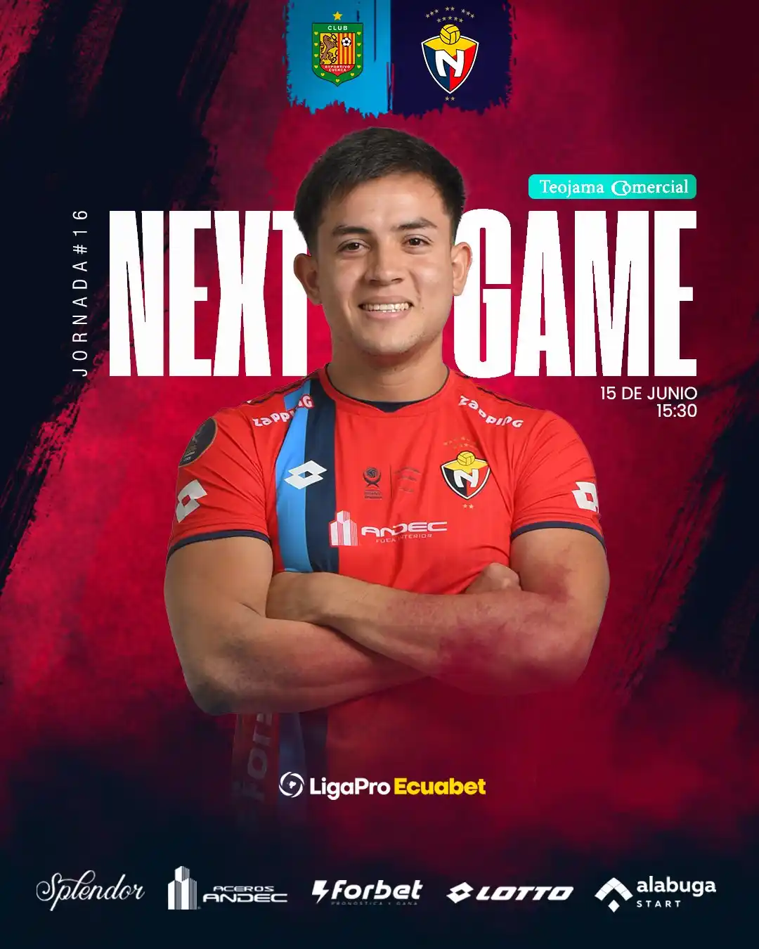 Image from C.D. El Nacional: *🔜¡NEXT GAME!⏭️* ⚽ D. Cuenca 🆚 *EL NACIONAL* 📆Domingo 15 de junio...