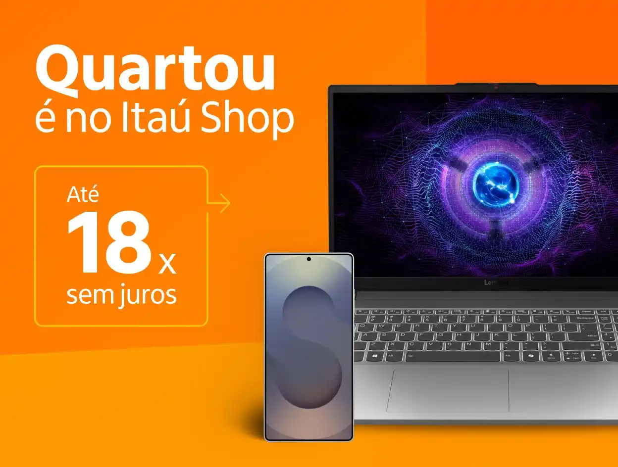 Image from Itaú Shop: O *Quartou no Itaú Shop* tá daquele jeito: até 18x sem juros nos produ...