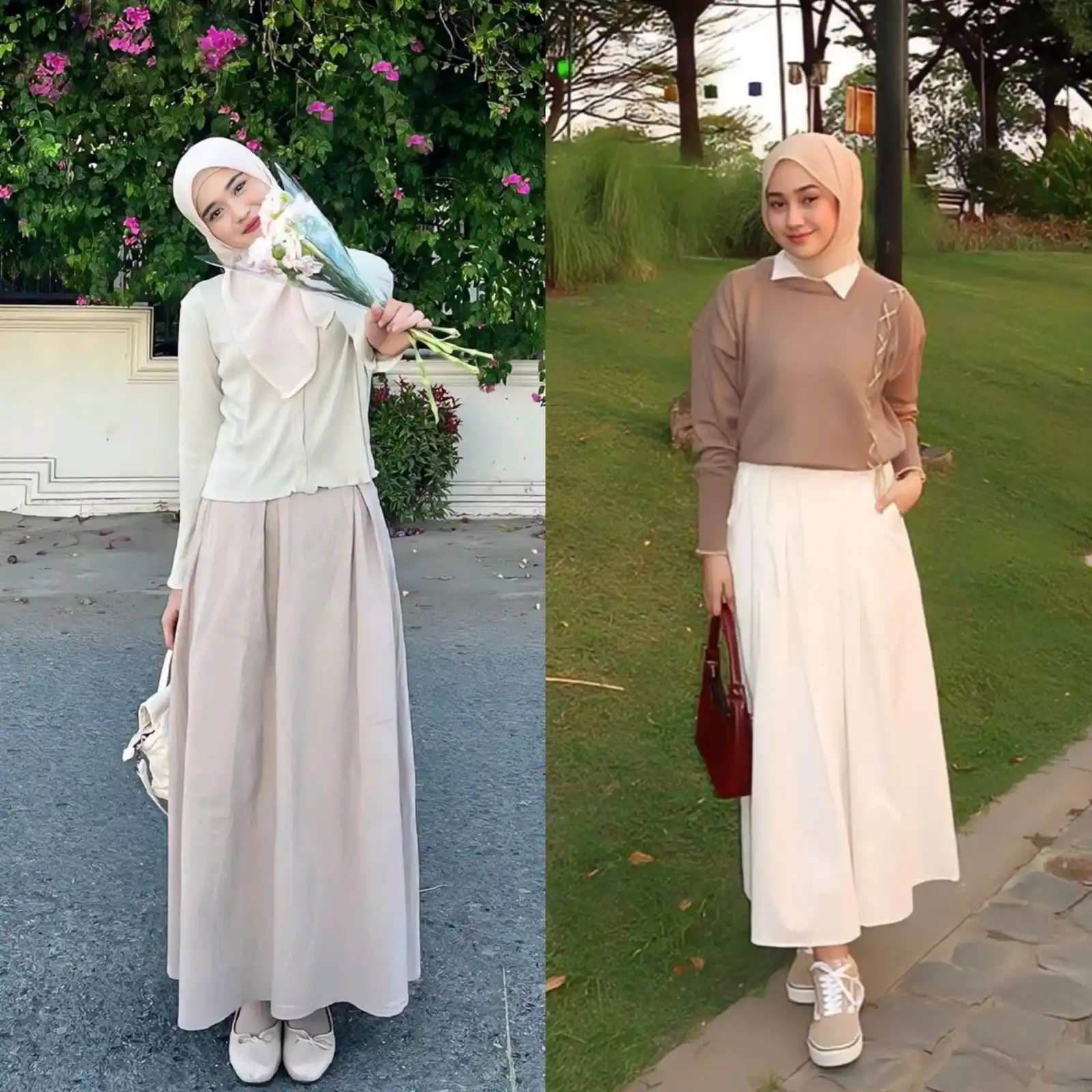 Image from Inspirasi Outfit Indonesia OOTD Ide Rekomendasi Outfit Hijab Cewek Cowok: Outfit Hijab Cantik 🥰 <a class="text-blue-500 hover:underline cursor-...