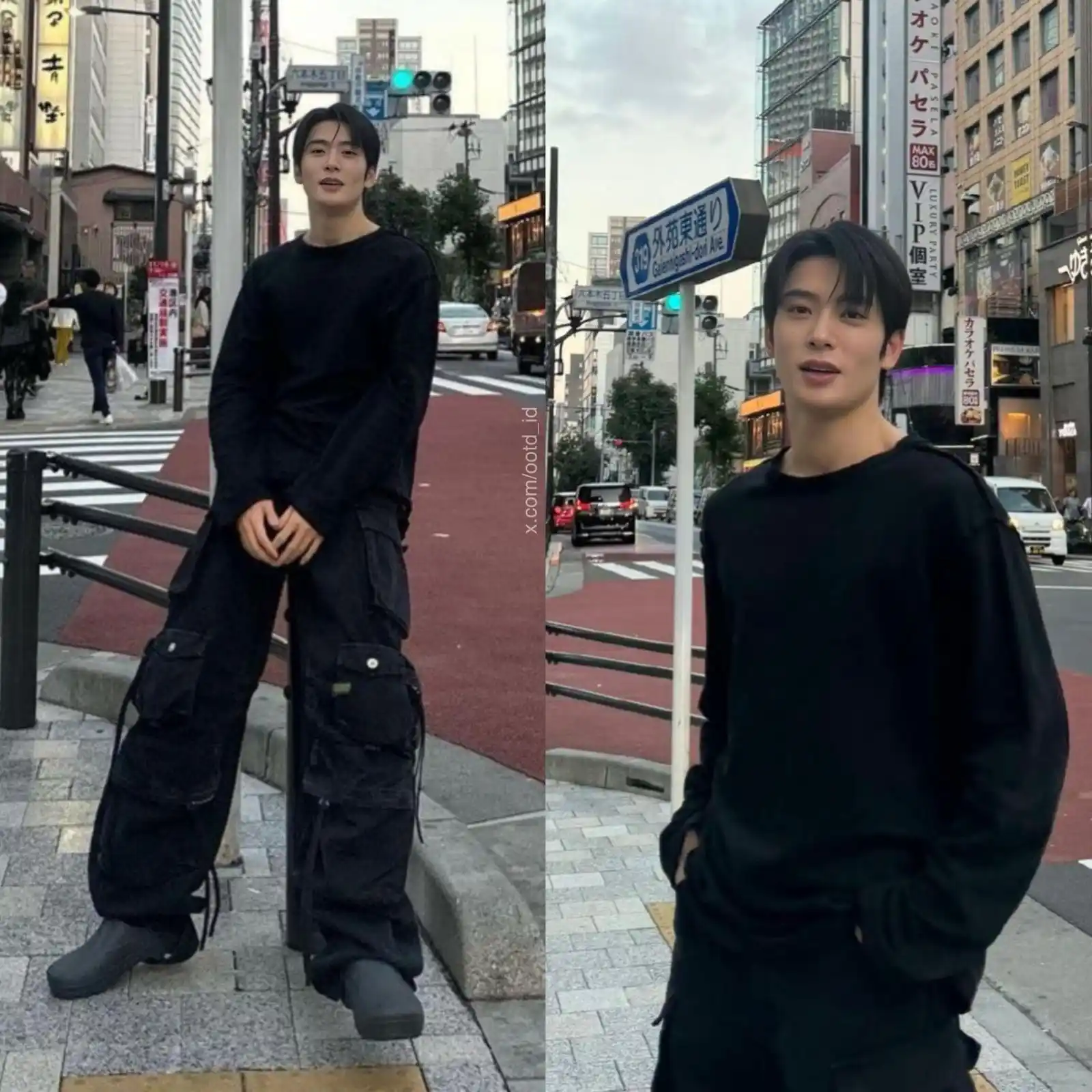 Image from Inspirasi Outfit Indonesia OOTD Ide Rekomendasi Outfit Hijab Cewek Cowok: Outfit Streetwear Jae 🇰🇷 Sweater 🔗 _https://s.shopee.co.id/7ARgCaS...