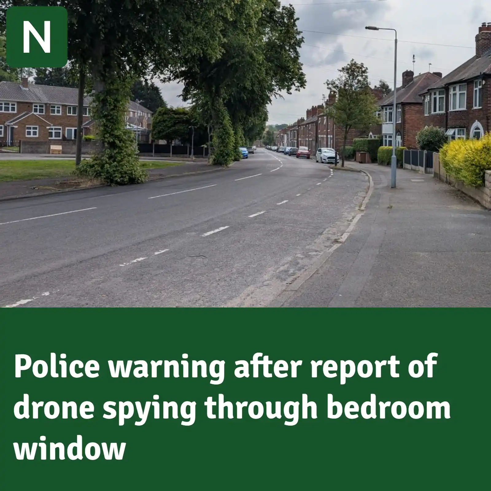 Image from Nottinghamshire Live: 🚨 Police have issued a warning to drone users after a woman reported ...