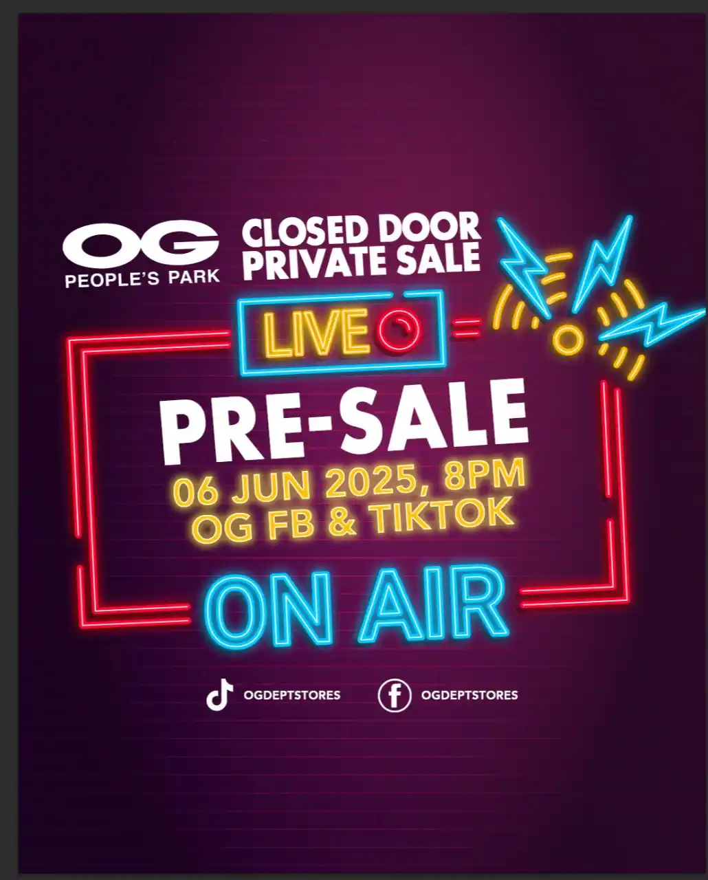 Image from OG Dept Stores: 🎉 PRE-SALE LIVE for 2025 Private Sale! 🎉 Join us this Friday, 6 Jun...