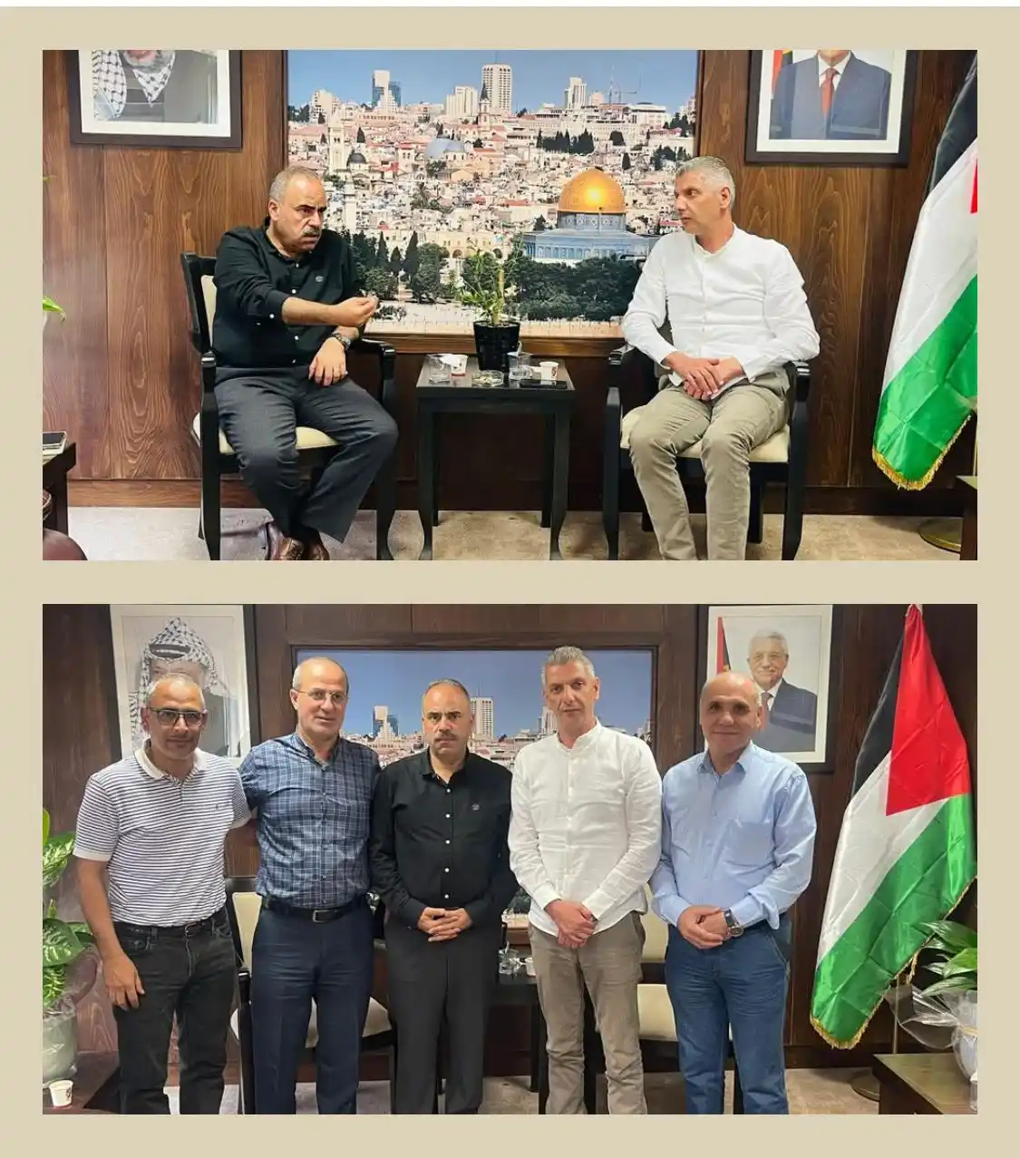 Image from هيئة شؤون الأسرى والمحررين : رئيس هيئة شؤون الأسرى والمحررين رائد أبو الحمص يستقبل في مكتبه بمقر ال...