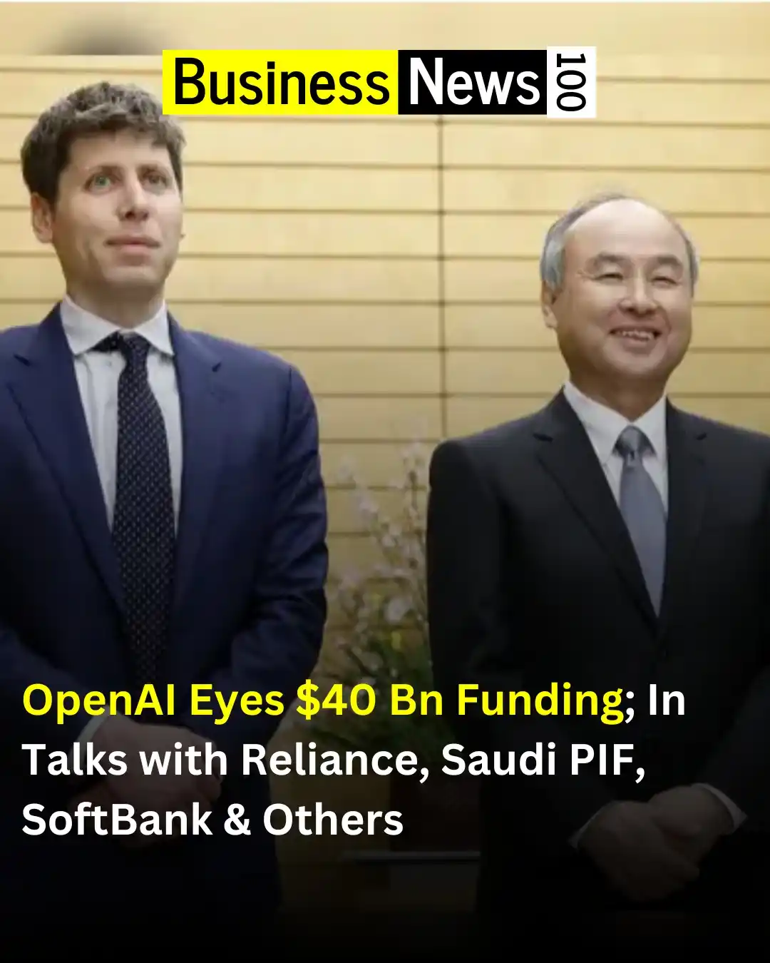 Image from Business News 100: Sam Altman-led OpenAI is reportedly in talks with Mukesh Ambani’s Reli...