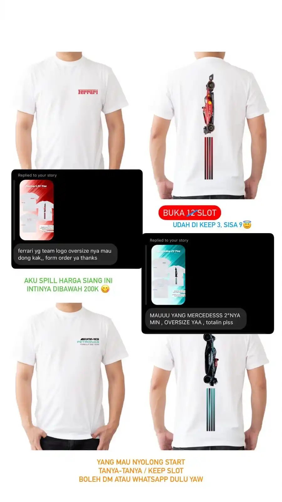 Image from katalog | tf an Neesha / Raveenha: ‼️sisa 2 slot - ada 4 tim ya mclaren, mercedes, ferrari, redbull harg...