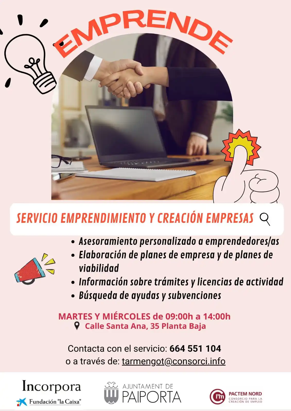 Image from Ajuntament de Paiporta: 👉¿Tienes una idea de negocio o quieres montar una empresa pero no sab...