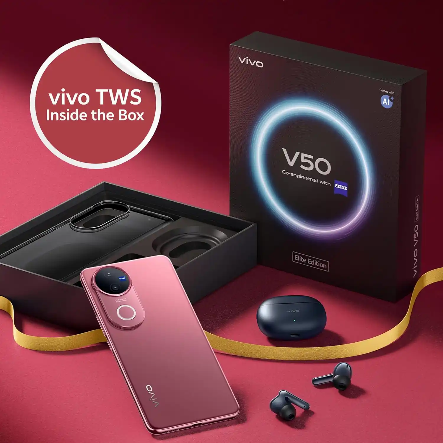 Image from Rohan Keshri: 🤎 vivo V50 Elite Edition 🤎 Launched 🚀 in India 🇮🇳. Price 💰 → 12...