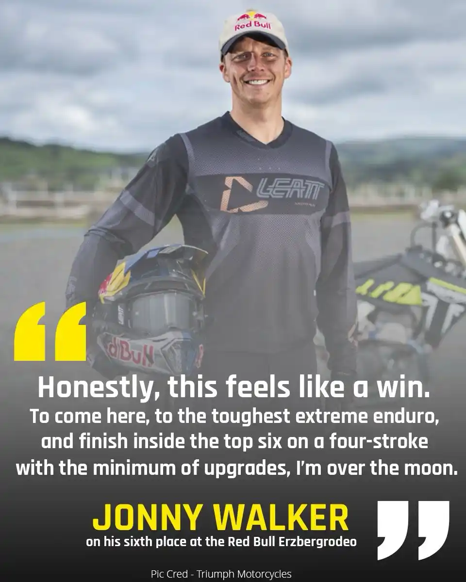 Image from Dirt Hub: 🗣 “What an amazing race! The bike was absolutely brilliant and didn’t...