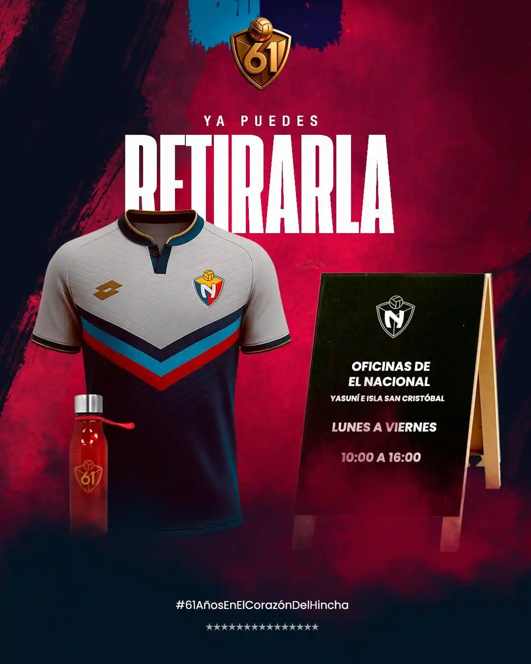 Image from C.D. El Nacional: 👕 ¡Ya puedes retirar tu camiseta conmemorativa! Si hiciste tu compra...