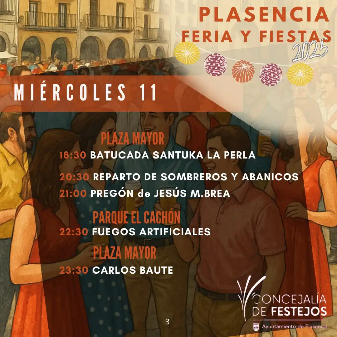 Image from Ayuntamiento de Plasencia: 🎉 ¡Arrancan las <a class="text-blue-500 hover:underline cursor-pointe...