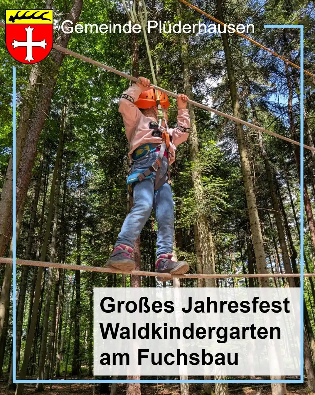 Image from Gemeinde Plüderhausen: Bei herrlichstem Wetter feierte der Waldkindergarten am Fuchsbau sein ...