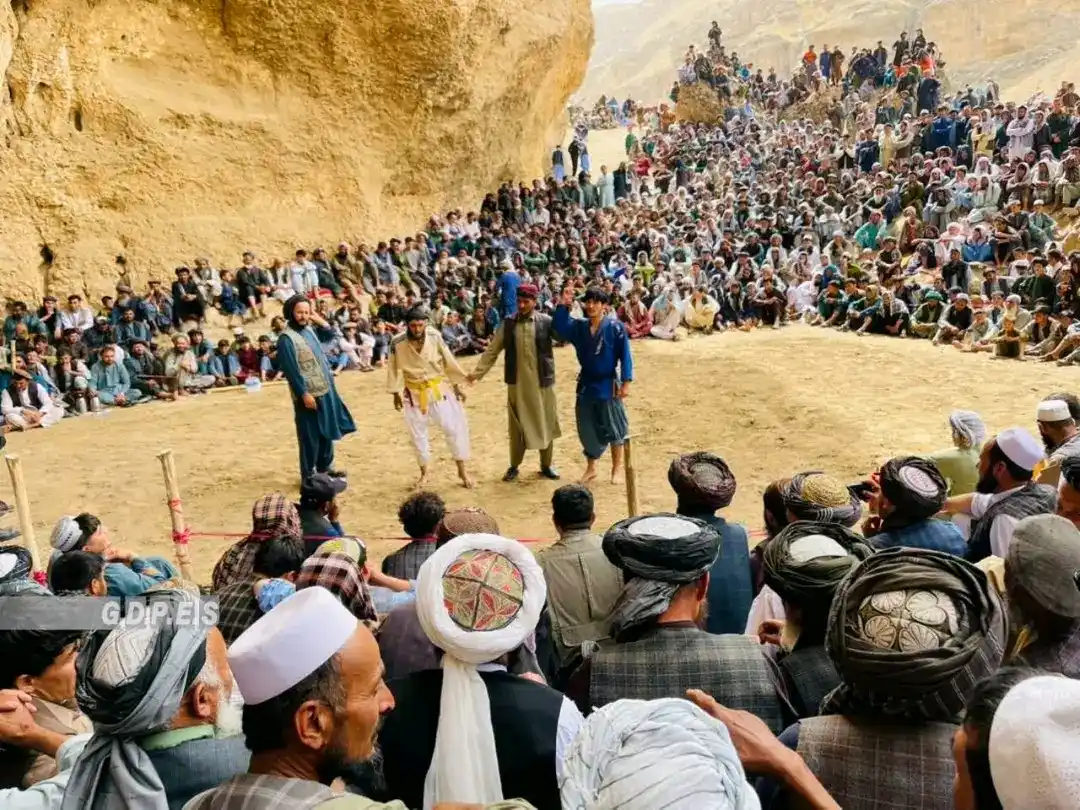 Image from د المپیک، بدني روزنې او ورزش عمومي ریاست: بلخ؛ مسابقات پهلوانی کورش با اشتراک ۱۰۰ ورزشکار در ولسوالی شورتپه برگز...