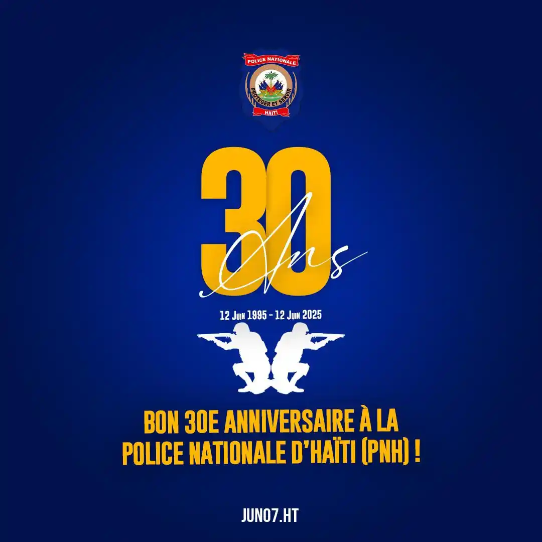 Image from Juno7: Bon 30e anniversaire à la Police Nationale d’Haïti (PNH) ! - <a class=...