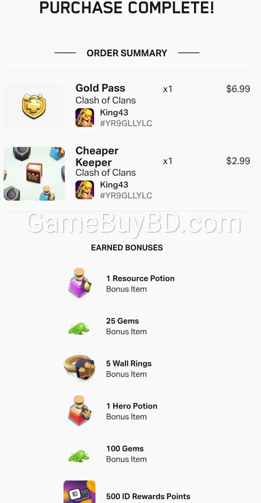 Clash of Clans, Brawl Star Topup post