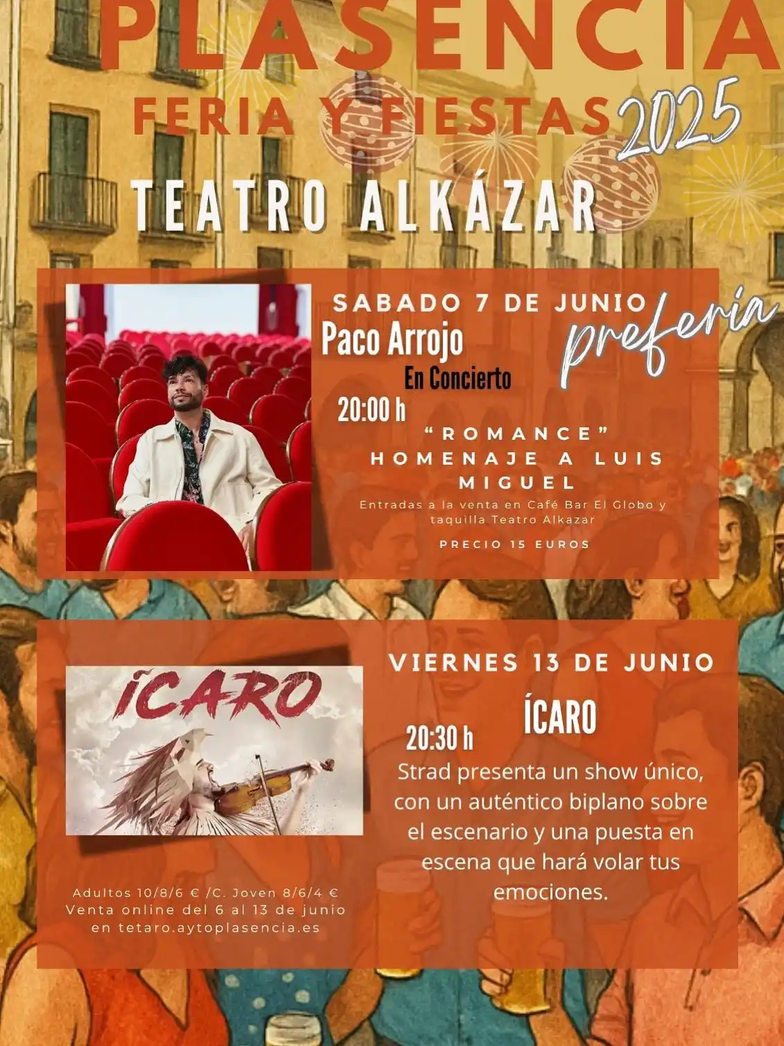 Image from Ayuntamiento de Plasencia: 🎭✨ ¡El Teatro Alkázar abre sus puertas en Preferia y Feria con dos es...