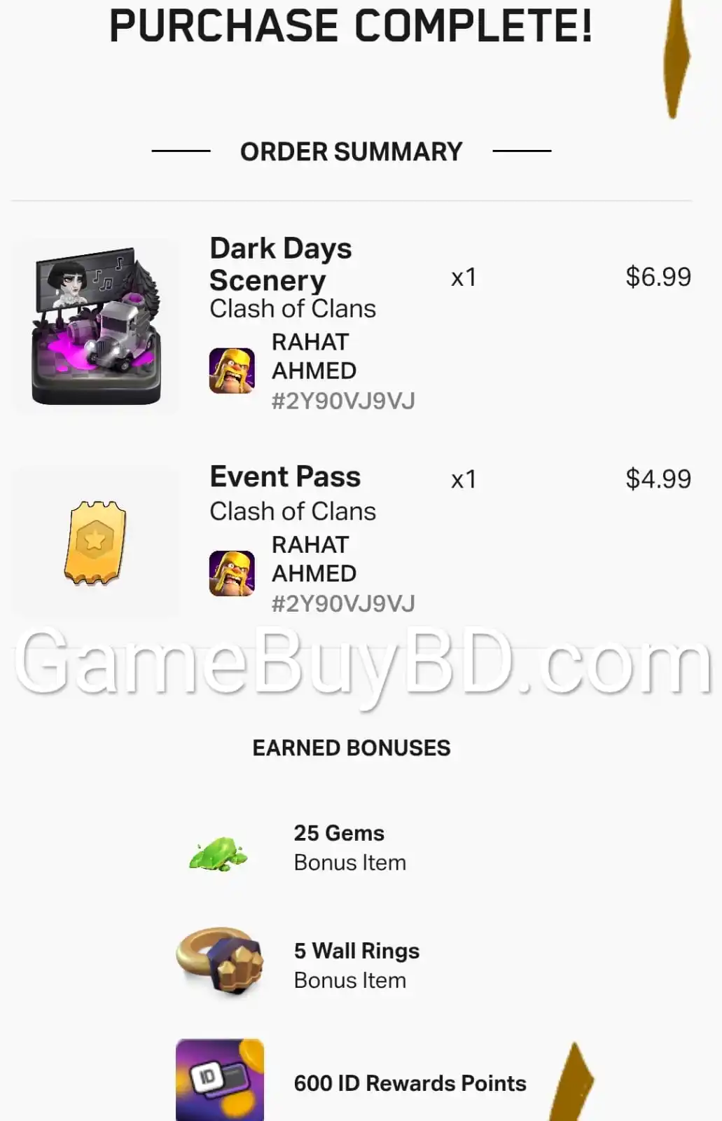 Clash of Clans, Brawl Star Topup post