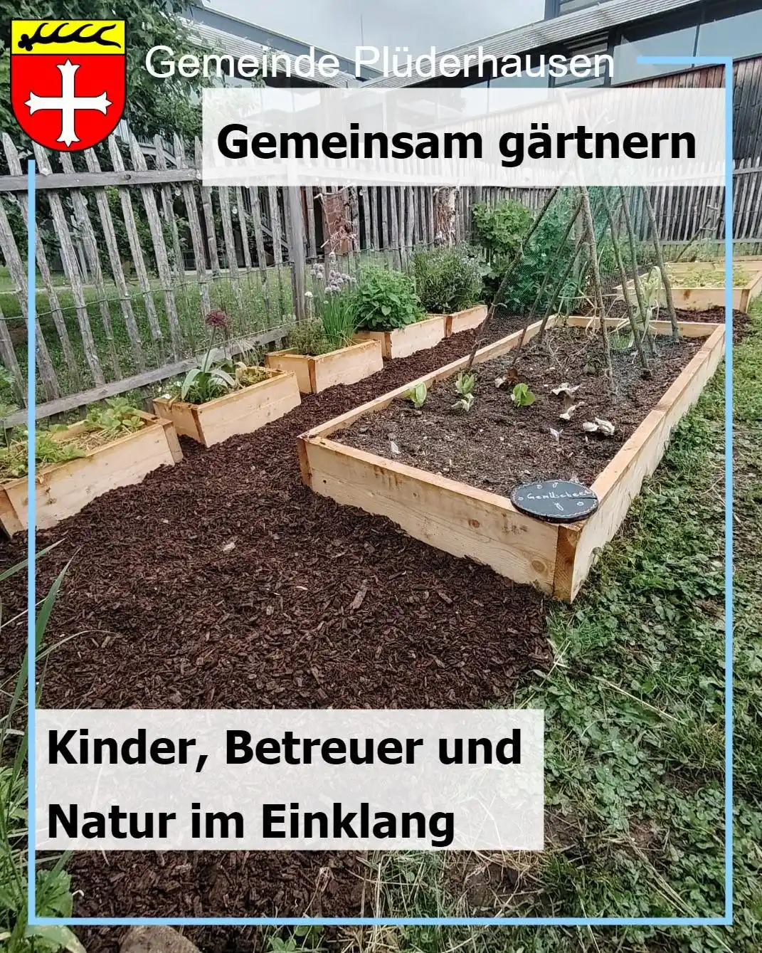 Image from Gemeinde Plüderhausen: Gemeinsam gärtnern: Kinder, Betreuer und Natur im Einklang  Nach der B...