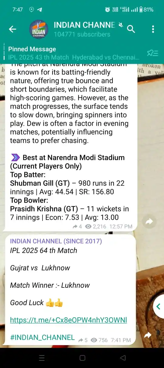 Image from INDIAN CHANNEL: IPL 2025 64 th Match Gujrat vs Lukhnow Match Winner :- Lukhnow G...