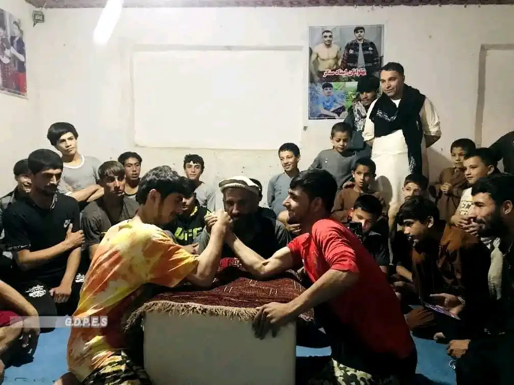 Image from د المپیک، بدني روزنې او ورزش عمومي ریاست: کاپیسا؛ رقابت های دست کشتی میان ۲۴ تن در ولسوالی حصه‌اول کوهستان برگزا...