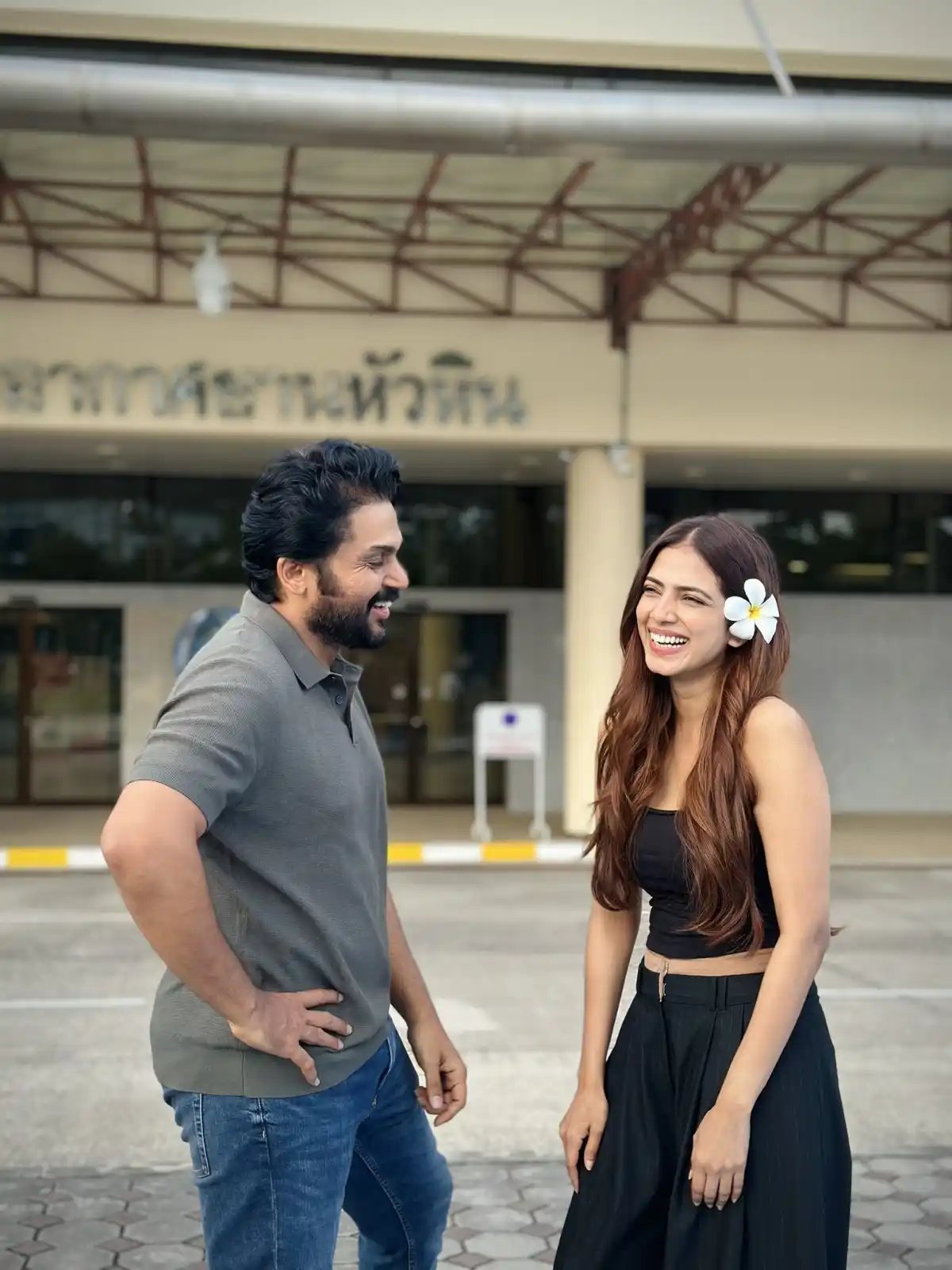 Image from Storyline: Karthi - Malavika from the sets of <a class="text-blue-500 hover:under...