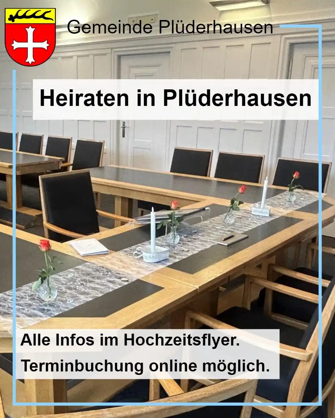 Image from Gemeinde Plüderhausen: Planen Sie Ihre Hochzeit? 💒 In Plüderhausen haben Sie die Wahl zwisch...