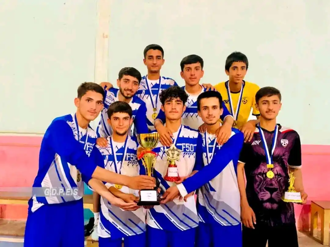 Image from د المپیک، بدني روزنې او ورزش عمومي ریاست: پروان؛ مسابقات فوتسال با اشتراک چهار تیم در ولسوالی جبل‌ سراج برگزار گ...