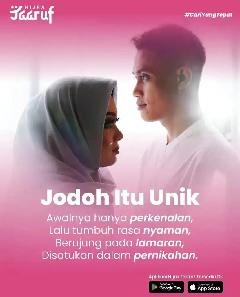 Image from Hijra Taaruf: Setiap kisah cinta punya jalannya masing-masing. Tak perlu terburu-bur...