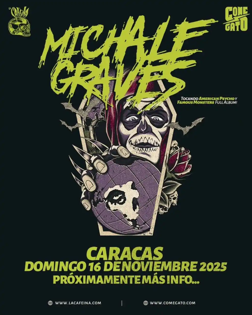 Image from Cresta Metalica: “Something Wicked Tour 2025”: Michale Graves trae el Horror Punk a Ven...