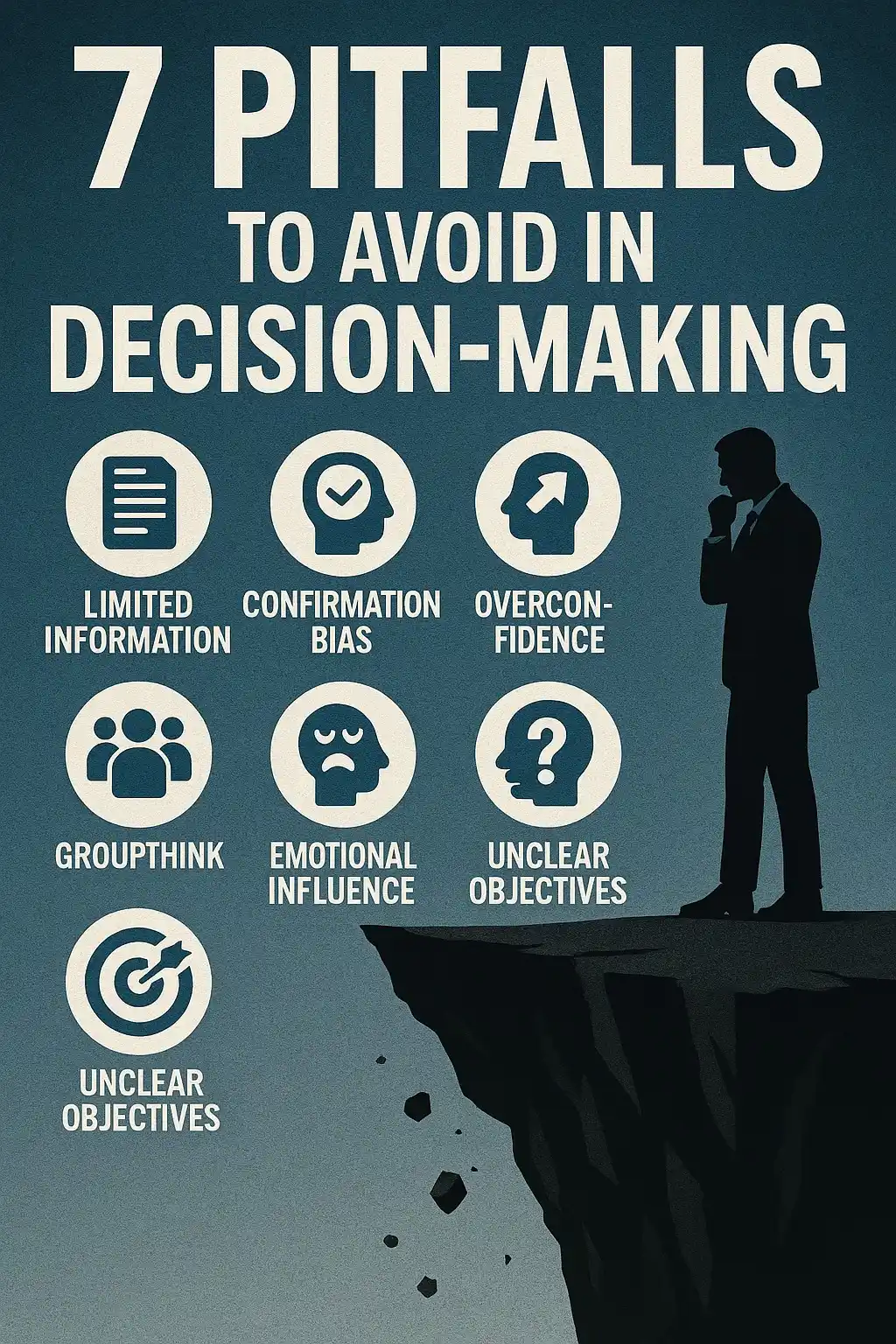 Image from CorporateSagePrakash: *7 Decision-Making Pitfalls to Avoid* 1️⃣ Excluding Stakeholders - In...