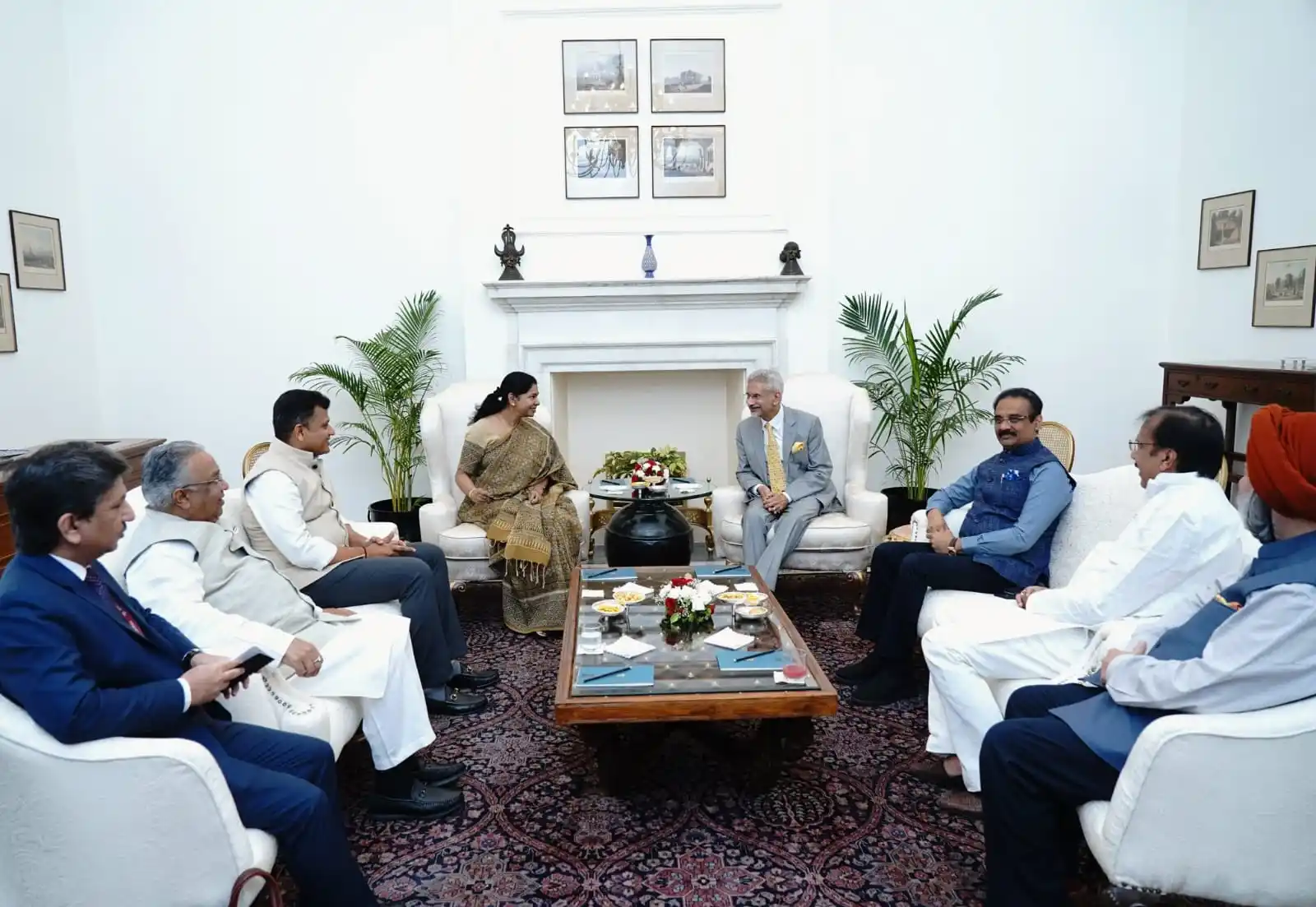 Image from Ministry of External Affairs, India: EAM Dr. S. Jaishankar: Glad to interact with the All Party Delegation...