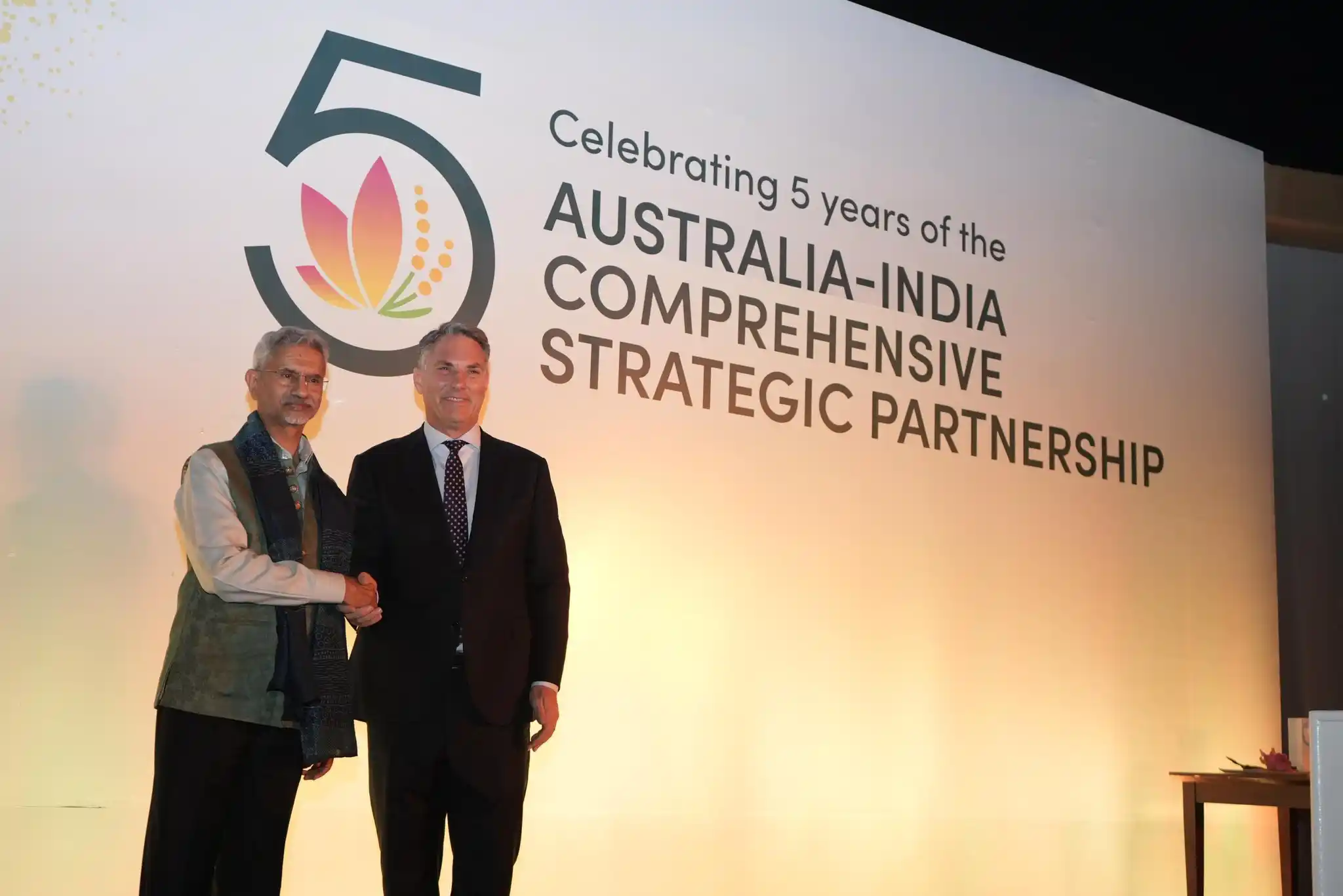 Image from Ministry of External Affairs, India: EAM Dr. S. Jaishankar:  Pleased to join DPM and Defence Minister Richa...