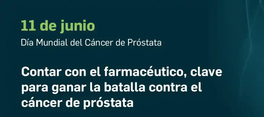 Image from Noticias del Colegio de Farmacéuticos de la provincia de Buenos Aires: El 11 de junio se celebra el *Día Mundial contra el Cáncer de Próstata...