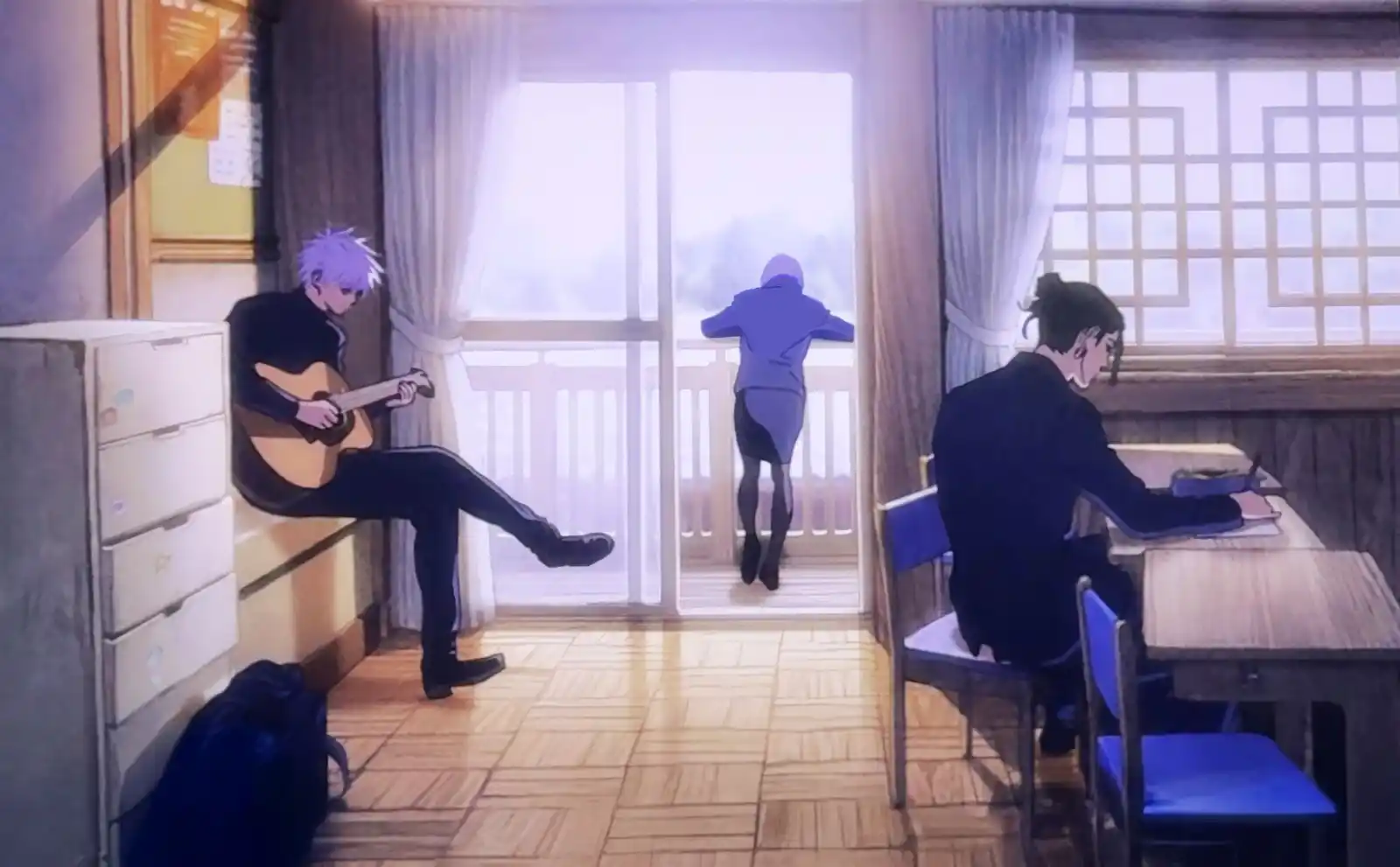 Image from INVENTARIO OCULTO: FOTO COMPLETA!! *GETO SHOKO Y GOJO TOCANDO LA GUITARRA*...