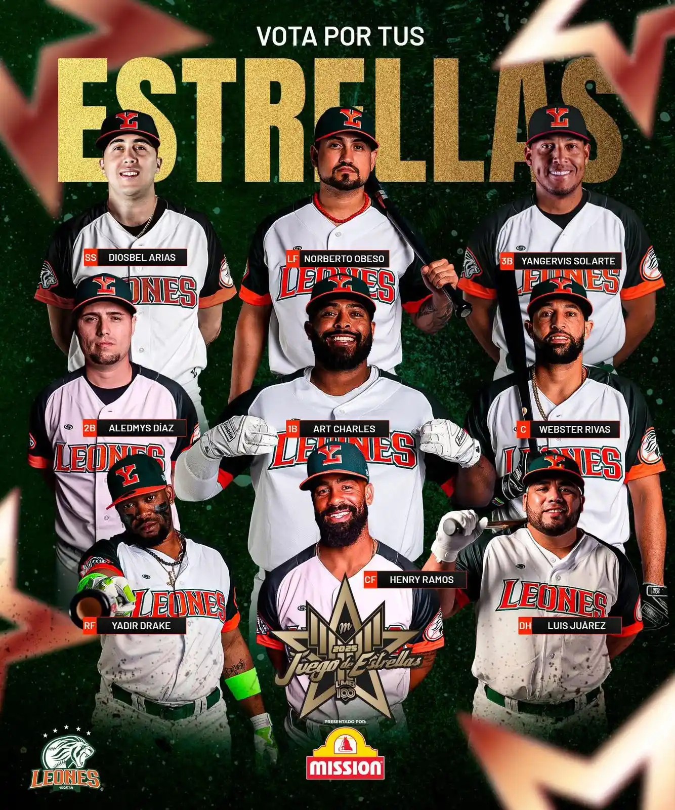 Image from Leones de Yucatán: Hoy ultimo día👀 ¡VOTA POR TUS MELENUDOS!🦁⭐ 👉🏼 https://e.lmb.com.m...