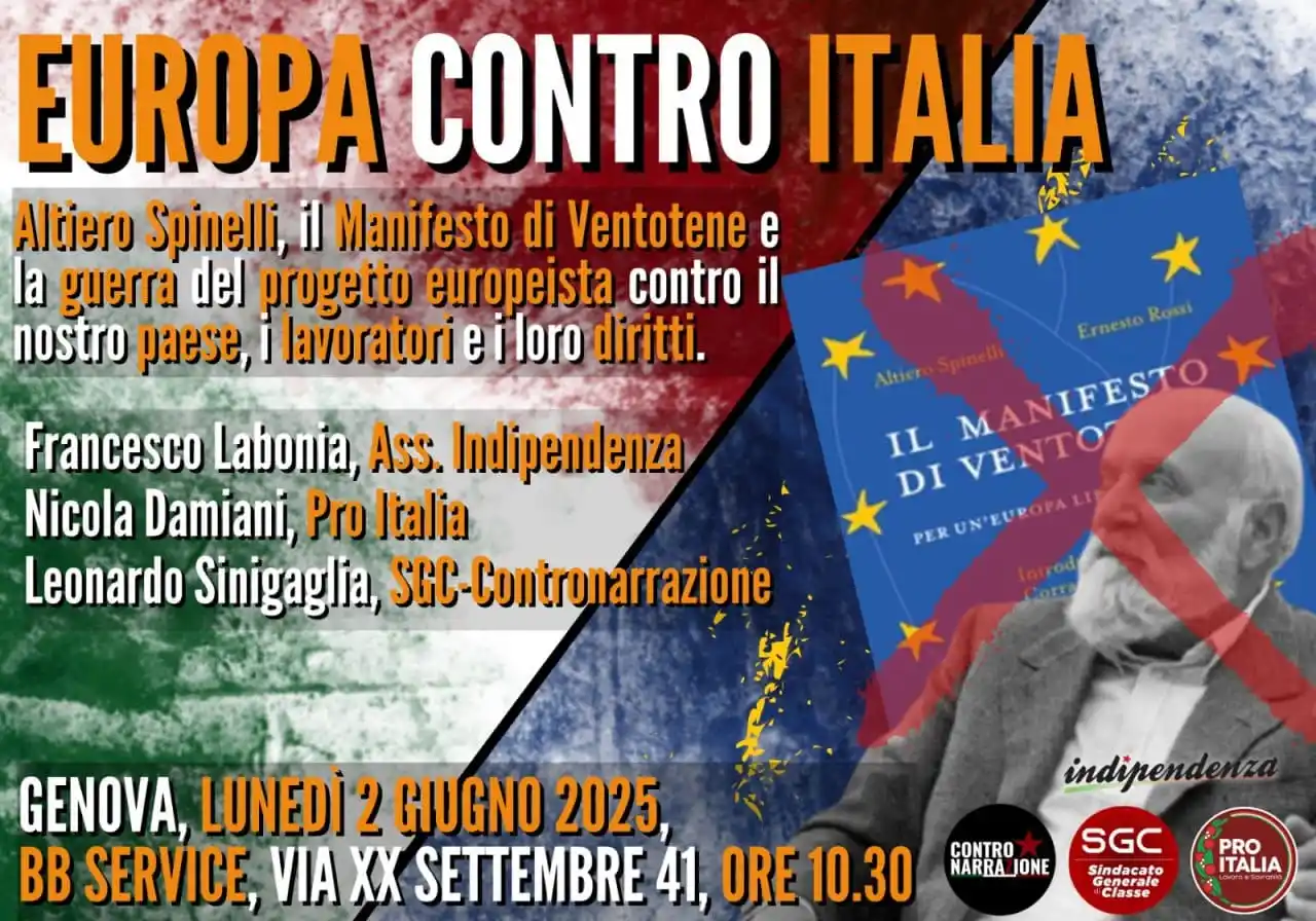 Image from Pro Italia: Il Manifesto di Ventotene è considerato un testo sacro dell'europeismo...