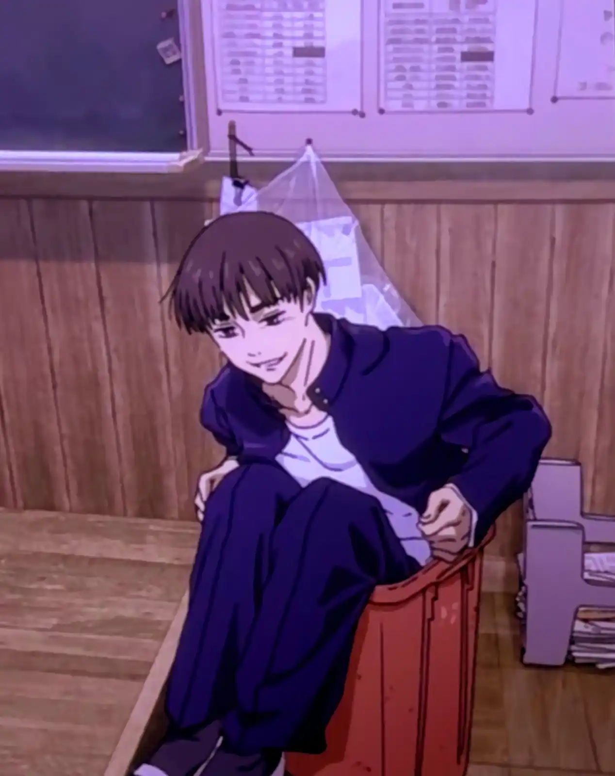 Image from INVENTARIO OCULTO: La dichosa foto de Haibara con su trasero atascado en un basurero 🤣...