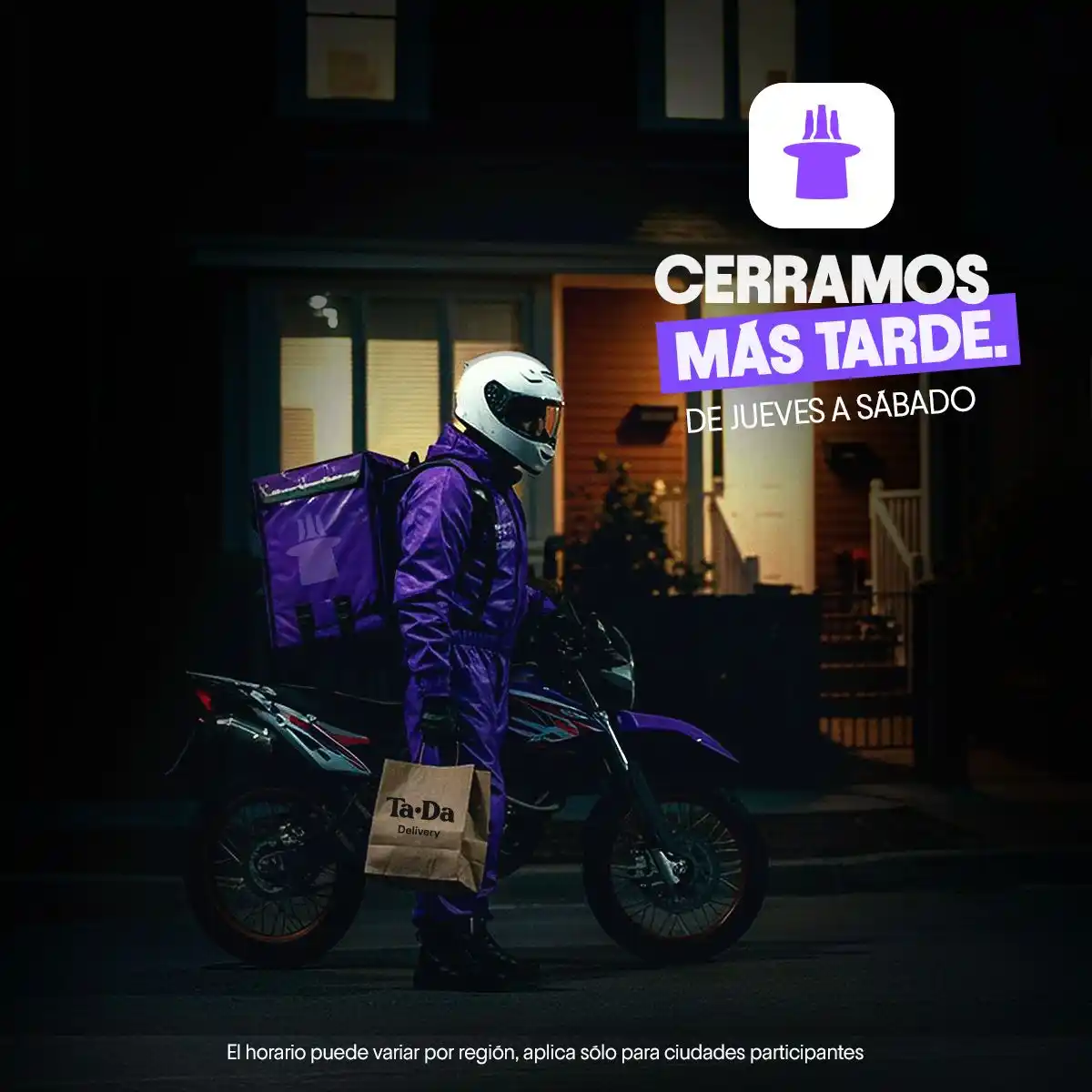 Image from TaDa México: ¿Tu antojo aparece cuando todo cierra? 🫠 Tranqui... nosotros seguimos...