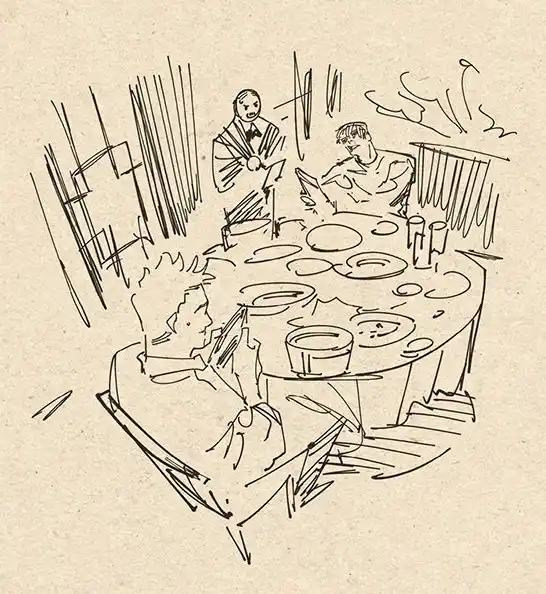 Image from INVENTARIO OCULTO: ・ Una comida después de su primer trabajo junto a Toji. Kon revisa su ...