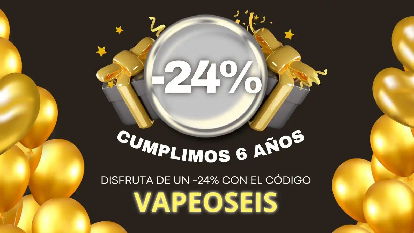 Image from Vapeo24: 🥳 ¡Vapeo24 cumple 6 años! 🥳 Empezamos siendo pocos, con ganas y much...