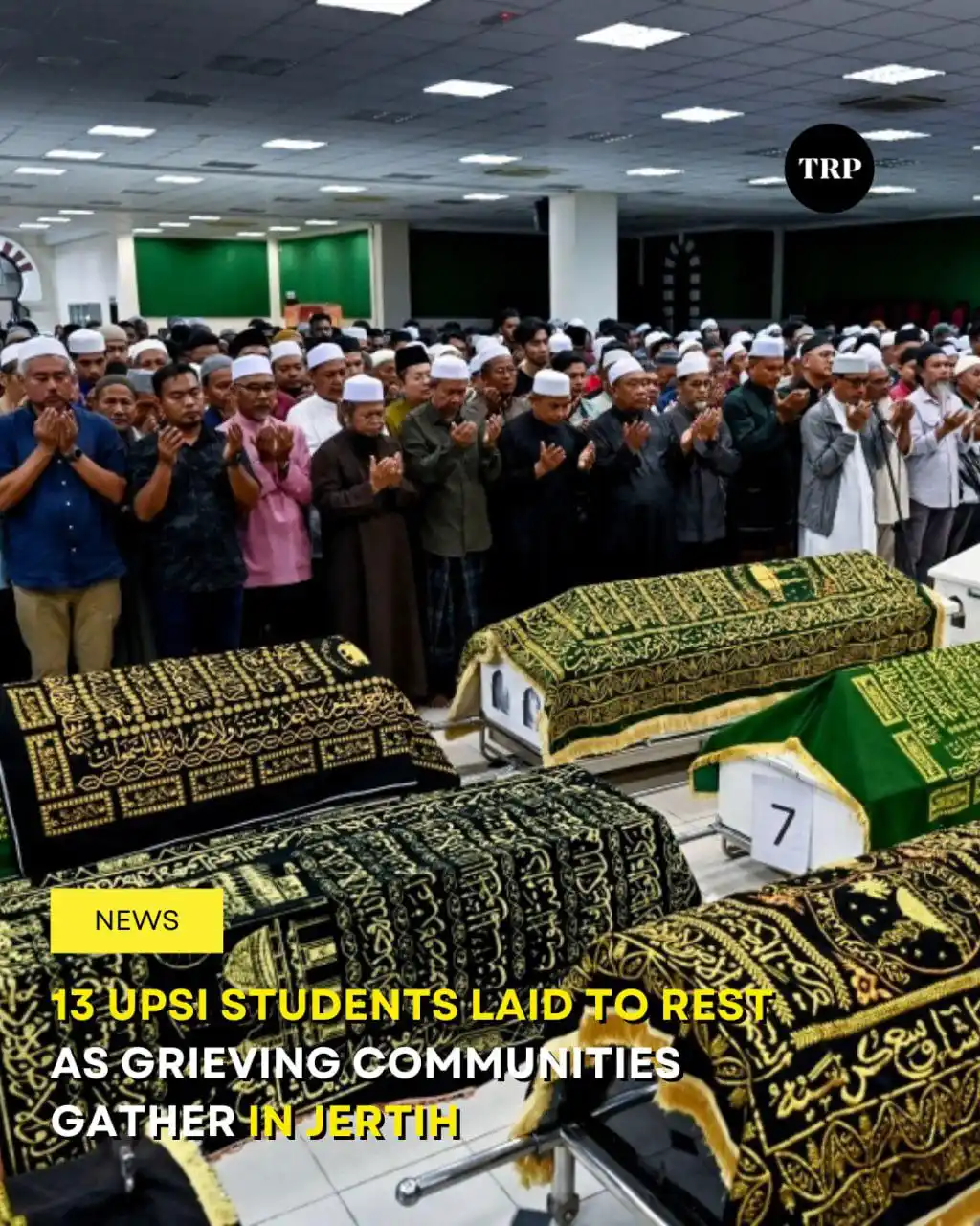 Image from TRP Msia: An emotional morning unfolded in Jertih as the convoy transporting the...