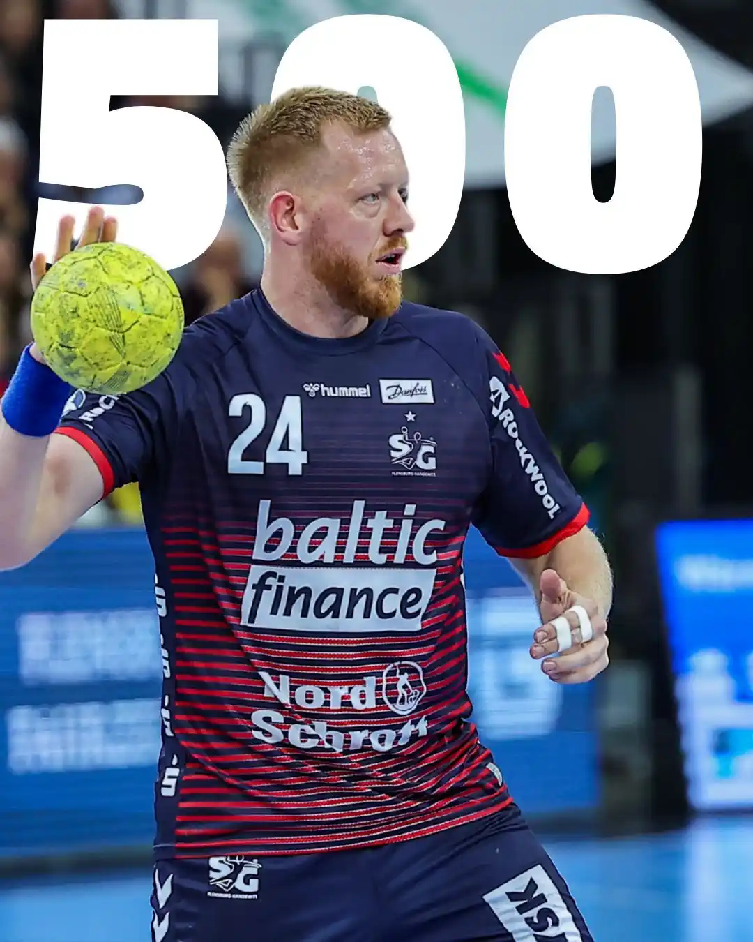 Image from SG Flensburg-Handewitt: Das Warm Up beginnt - für Jim ist es heute das 500. SG Spiel! Wir zieh...