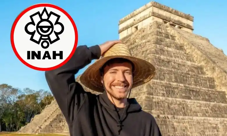 Image from Diario de Yucatán: 🔒 *INAH pone candado a permisos de MrBeast para entrar a pirámides ma...