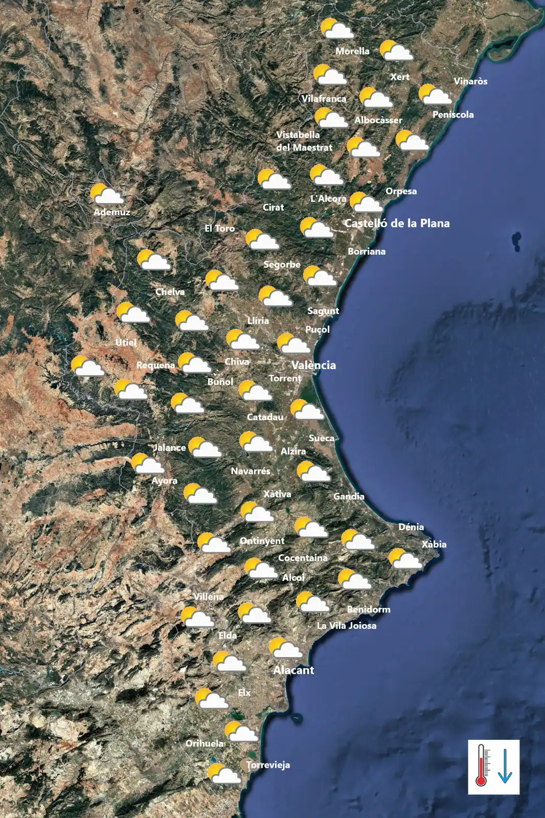 Image from ☈⚡ TiempoValència ☔❄: Previsión 2/6/2025: Comenzará la semana con cielos nubosos especialmen...