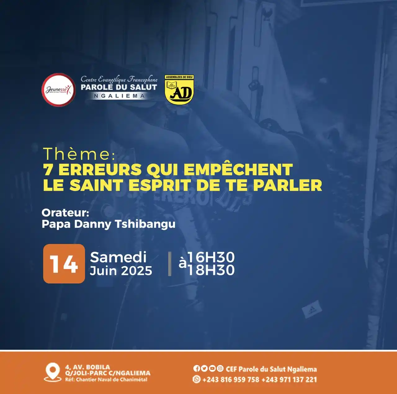 Image from PAROLE DU SALUT NGALIEMA: 🔥 *À tous les jeunes, Ne manquez pas ce rendez-vous !* “7 erreurs qui...