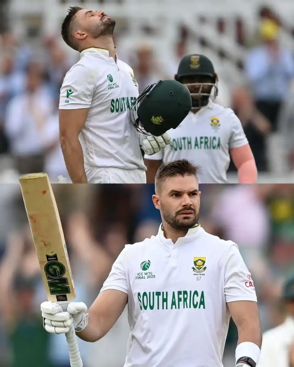 Image from World Cricket Updates: AIDEN MARKRAM MAKES HISTORY! 👑  For the first time in 29 years, a bat...