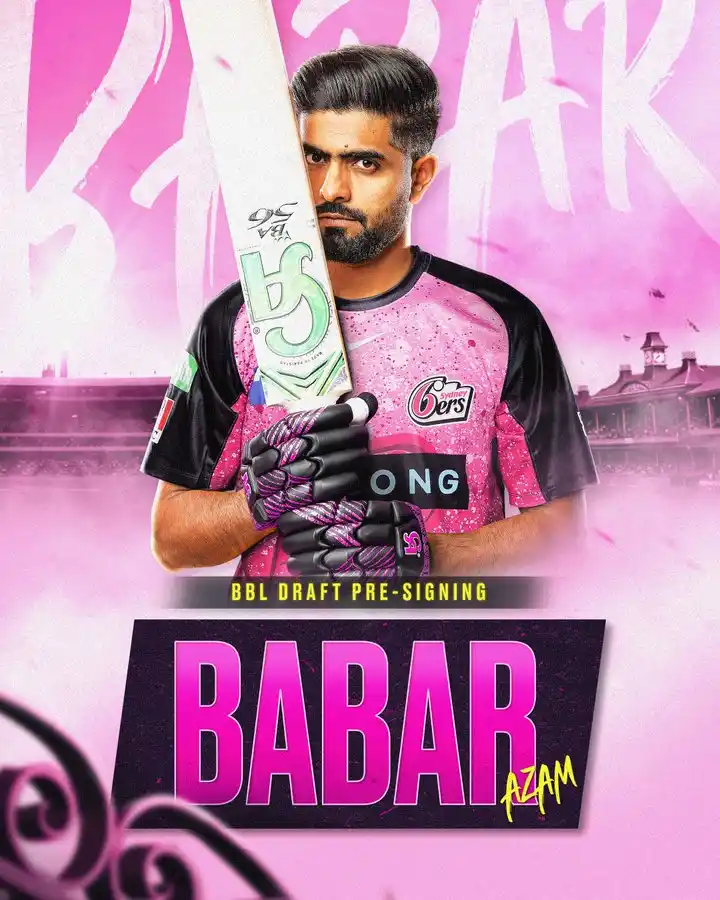 Image from World Cricket Updates: Babar Azam joins the Sixers for <a class="text-blue-500 hover:underlin...