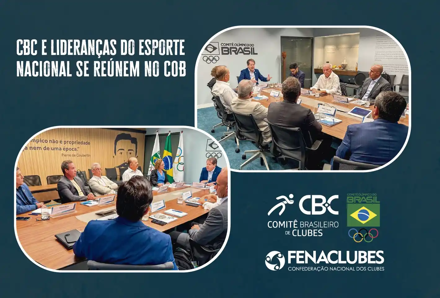 Image from CBClubes - COMITÊ BRASILEIRO DE CLUBES: *CBC e lideranças do esporte nacional se reúnem no COB para fortalecer...